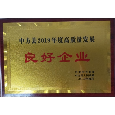 2019年高質量發(fā)展良好企業(yè)